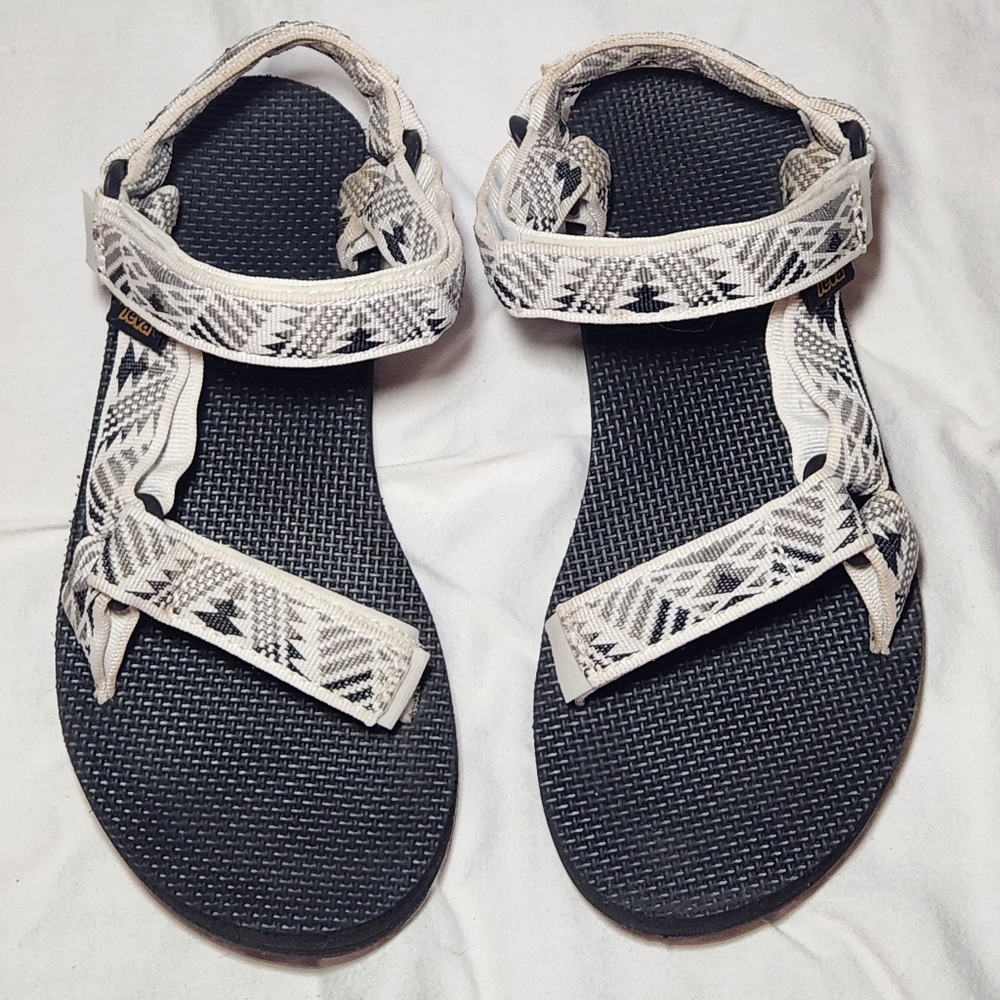 Teva Original Universal Sandal Black & White‎ Size 7